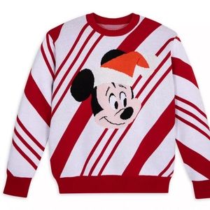 Men’s Large Brand New Mickey Mouse Holiday Sweater. Official Disney.